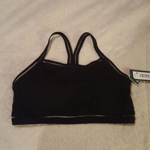Black sports bra
